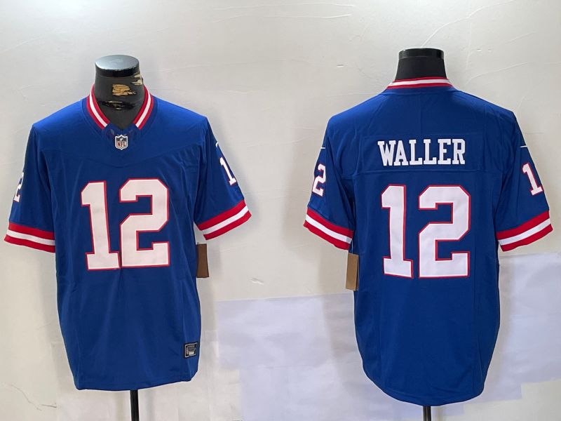 Men Buffalo Bills #12 Waller Blue Throwback 2024 Nike Limited NFL Jersey style 3->tampa bay buccaneers->NFL Jersey